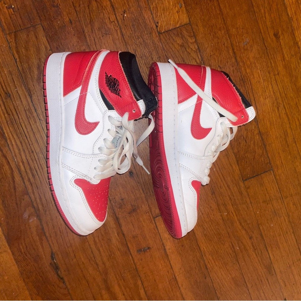 Nike Red and White Sneakers